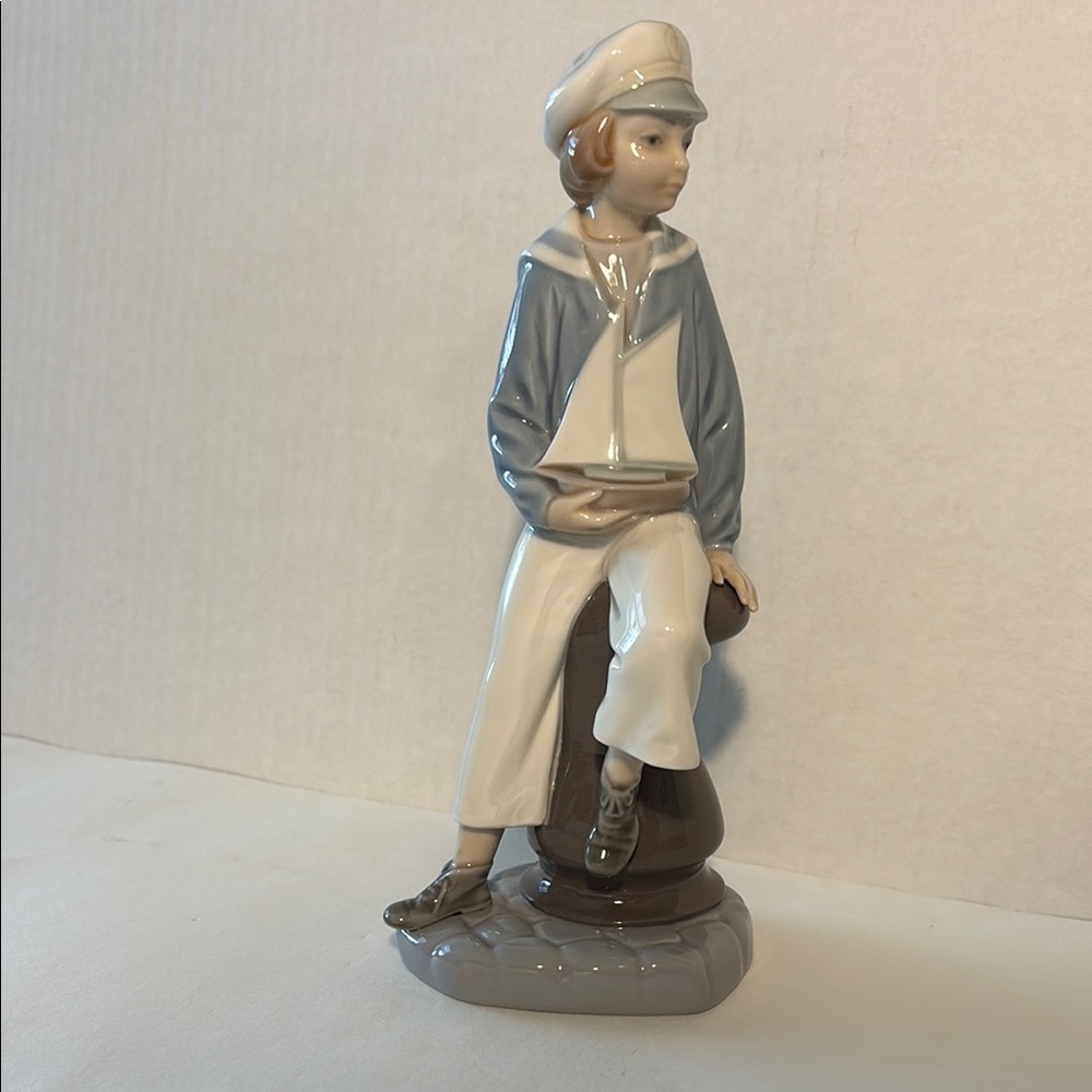 Lladro Sailor Boy with Yacht